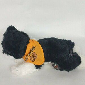 Harley Davidson Motorcycle Dog Black White 11"